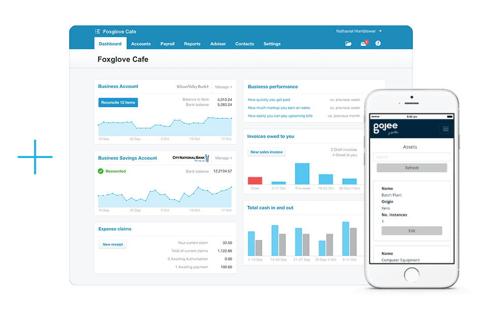 Gojee and Xero screenshot