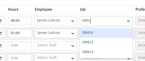 hr time entry job