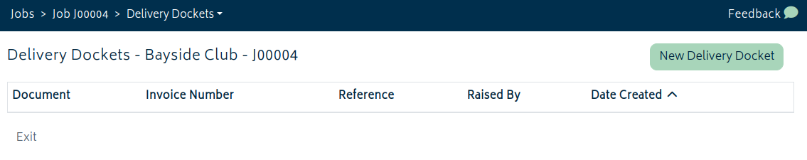 jobs delivery docket empty