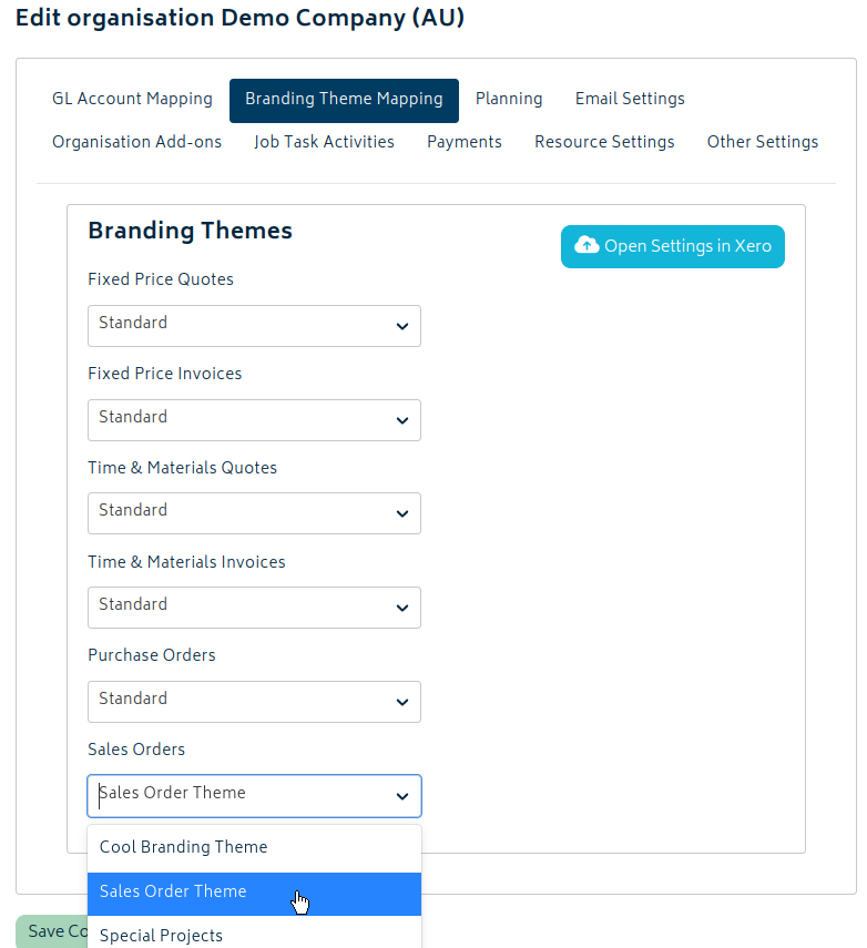 quotes estimates sales order save theme