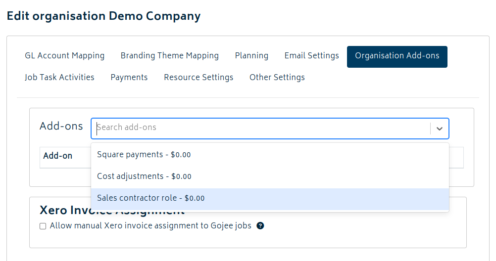 sales contractor enable