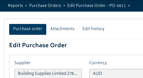 jobs purchase orders attachments
