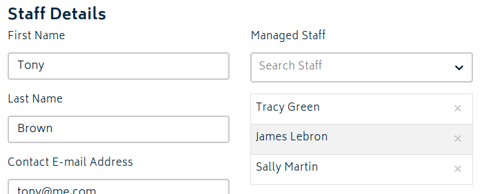 hr staff managed staff