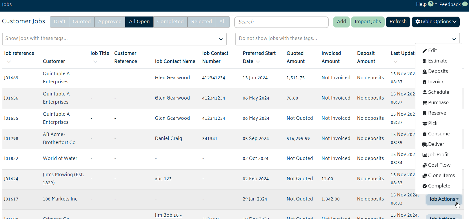 jobs job action menu full 5.10