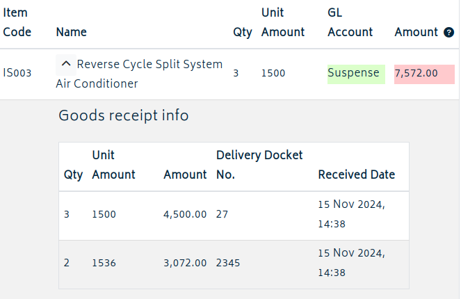 supplier bill reconcile double entry