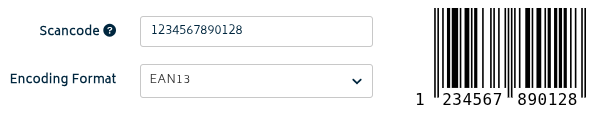 inventory edit scancode section