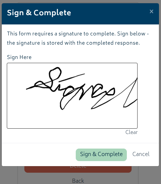forms signature