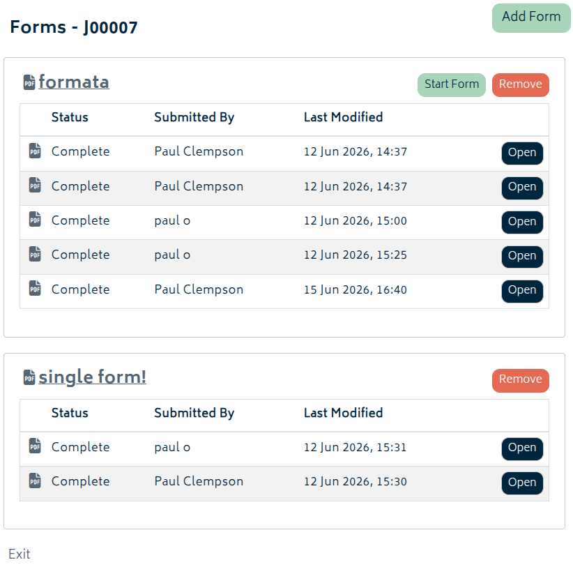 jobs forms