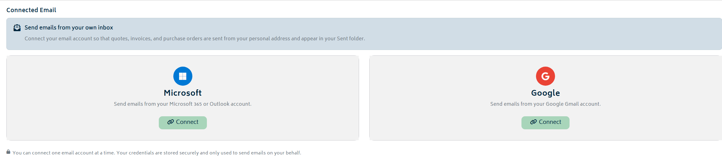 Select email